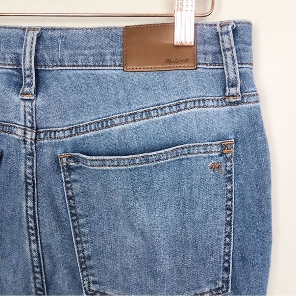 MADEWELL | 10” High Rise Skinny Crop Denim Jeans Medium Blue Women’s Size 27 (4) - Picture 14 of 15